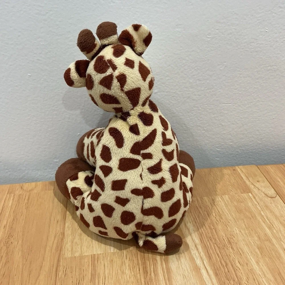 Ty Pluffies‎ Giraffe Plush Tiptop Beanie 2009 Stuffed Animal Brown Floppy